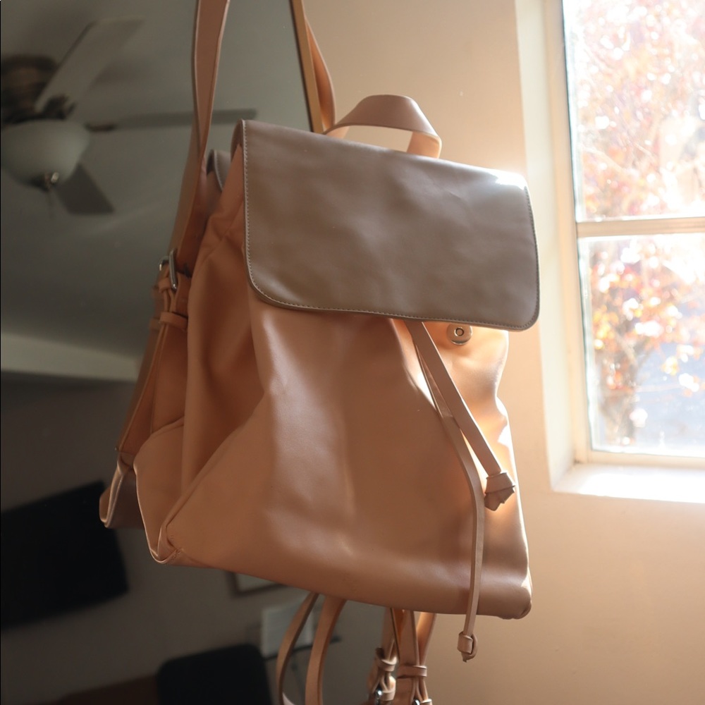 Pink backpack